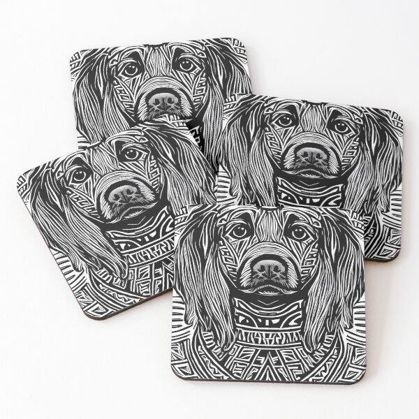 Item preview, Spaniel Dog Tribal Design designed and sold by TruthTold.