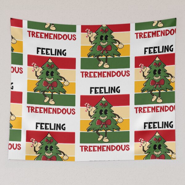 Item preview, Feeling Treemendous, Christmas Tree Pun designed and sold by SportyDogShop.