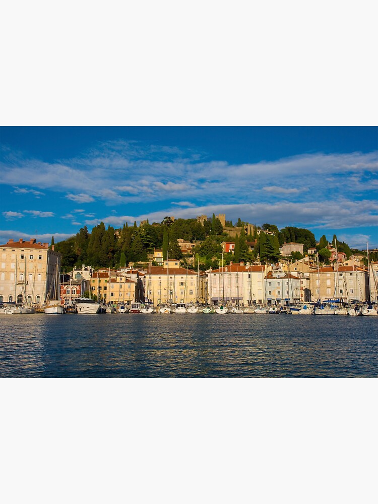 "Piran Waterfront in Slovenia " Sticker for Sale by jojobob Redbubble
