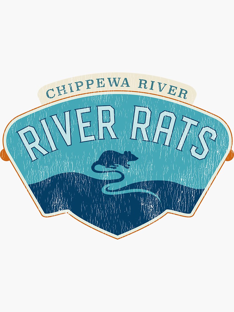 "River Rats — Chippewa River" Sticker for Sale by jwsparkes Redbubble