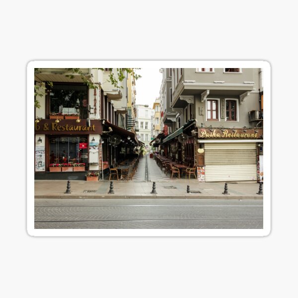 Turkish restaurants on Divan Yolu street Sticker