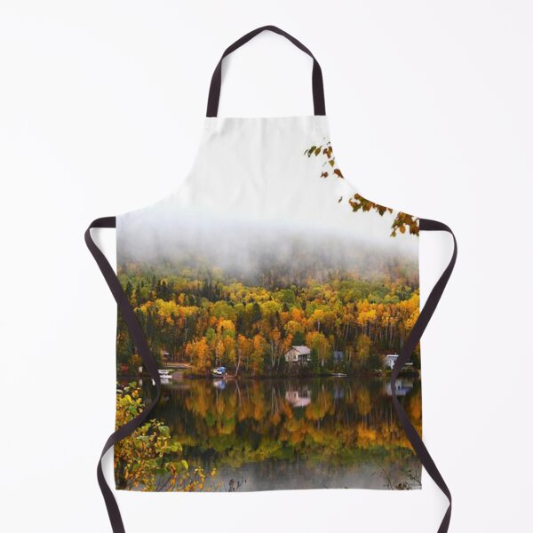 Item preview, Orange autumn forest by the lakeside designed and sold by Durgaa D.
