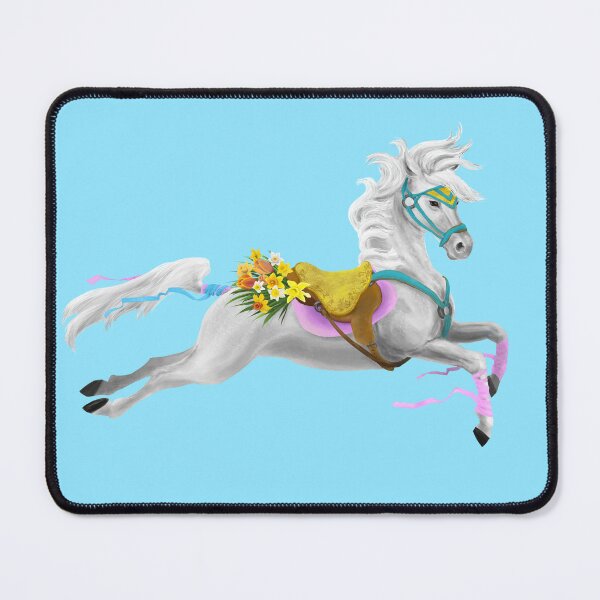Item preview, Spring lipizzaner carousel horse designed and sold by ElementalEmbers.