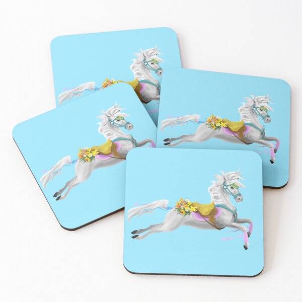 Item preview, Spring lipizzaner carousel horse designed and sold by ElementalEmbers.