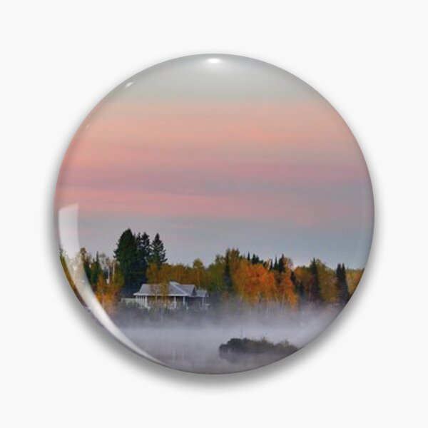 Item preview, Foggy autumn forest by the lakeside  designed and sold by Durgaa D.