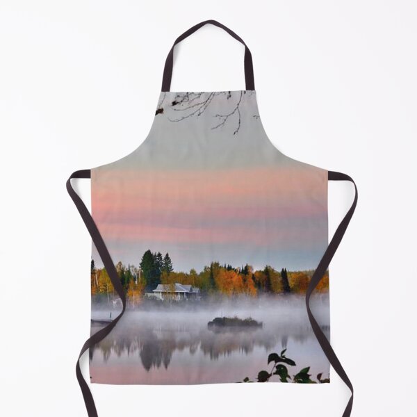 Item preview, Foggy autumn forest by the lakeside designed and sold by Durgaa D.