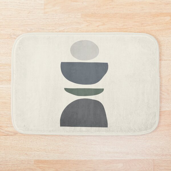 Item preview, Gray Cream Blue Green Abstract Contemporary Boho Watercolor Shape Graphic Design 3 Pairs 2023 COTY Blank Canvas designed and sold by MLA-Artwork.