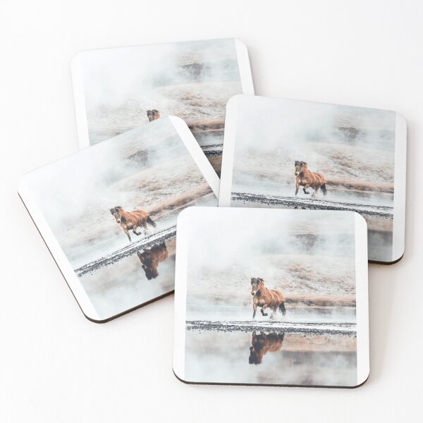 Item preview, Running Icelandic horse in the water designed and sold by Jessinia Wallach.