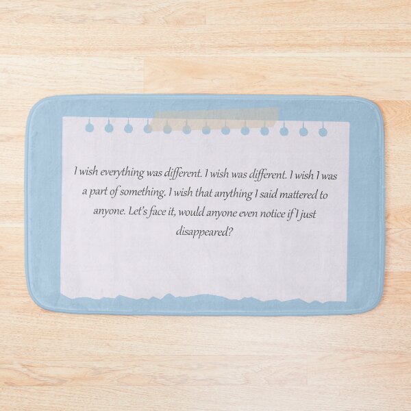 Item preview, Dear Evan Hansen Letter: Would anyone even notice if I just disappeared? designed and sold by robbersxfilms.