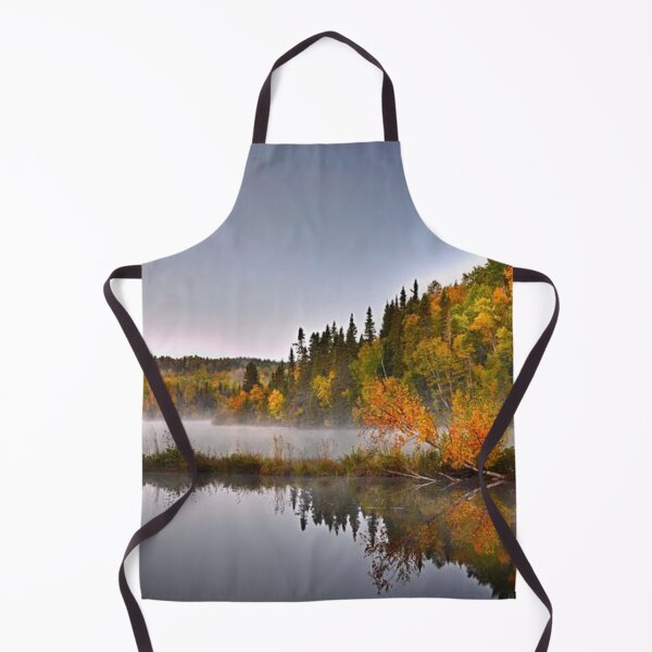 Item preview, Beautiful orange autumn forests view by the lakeside designed and sold by Durgaa D.
