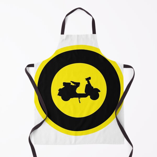 Item preview, Scooter yellow black Retro Mod Roundel designed and sold by ModSupporters.