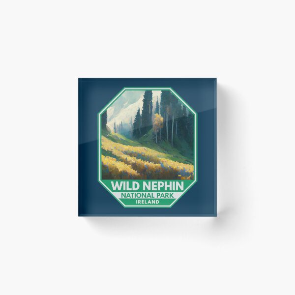 Item preview, Wild Nephin National Park Ireland Watercolor Emblem designed and sold by KrisSidDesigns.