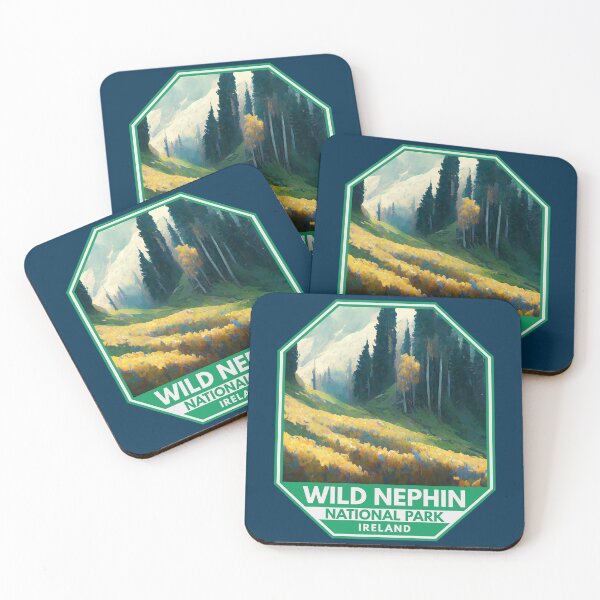 Item preview, Wild Nephin National Park Ireland Watercolor Emblem designed and sold by KrisSidDesigns.