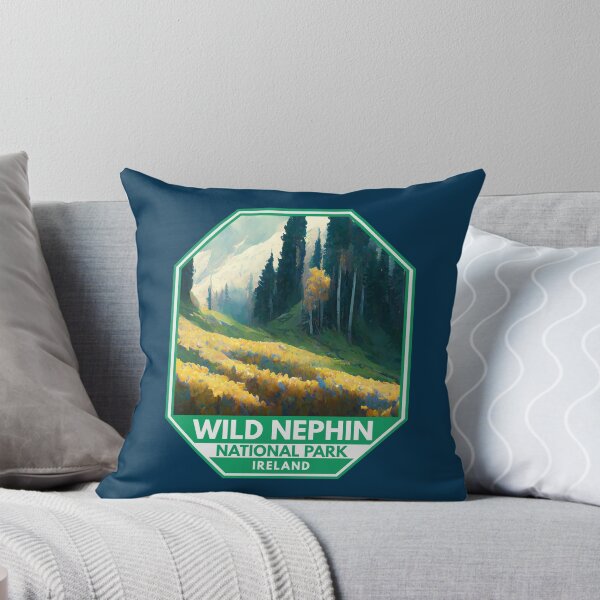Item preview, Wild Nephin National Park Ireland Watercolor Emblem designed and sold by KrisSidDesigns.