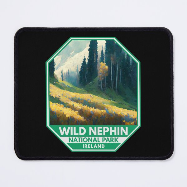 Item preview, Wild Nephin National Park Ireland Watercolor Emblem designed and sold by KrisSidDesigns.