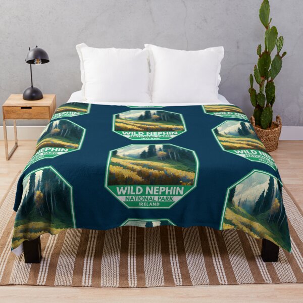 Item preview, Wild Nephin National Park Ireland Watercolor Emblem designed and sold by KrisSidDesigns.