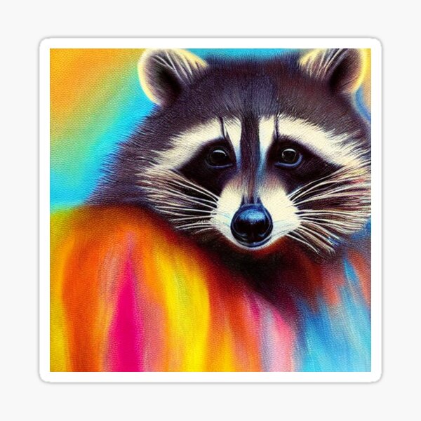 Cute Racoon #1 Sticker