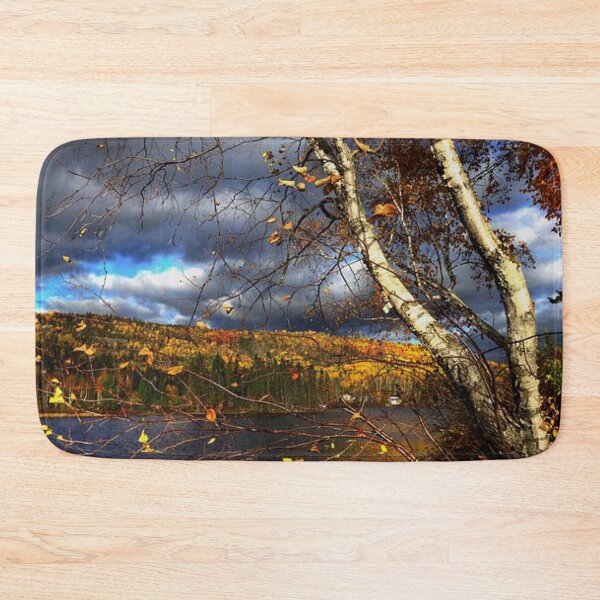 Item preview, Beautiful autumn forests view by the lakeside  designed and sold by Durgaa D.