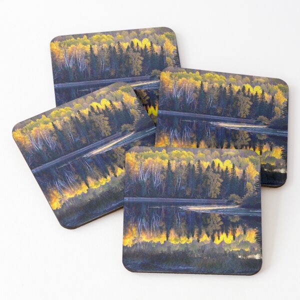 Item preview, Beautiful autumn forests view by the lakeside  designed and sold by Durgaa D.