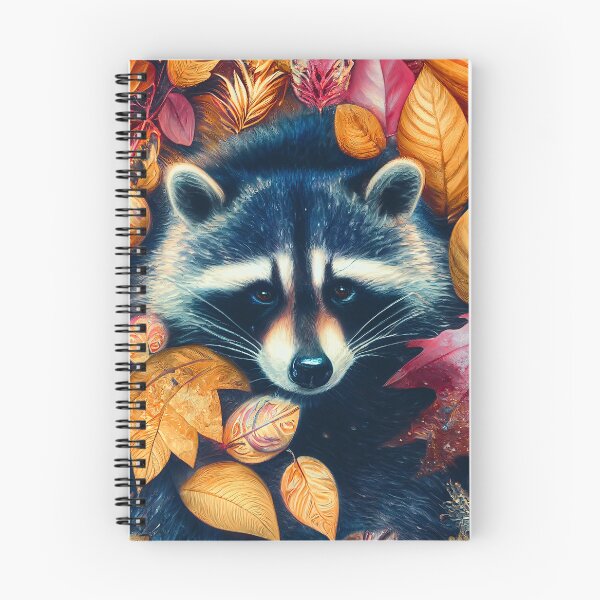 Item preview, Mapache en hojas de otoño designed and sold by MasartDesigns.