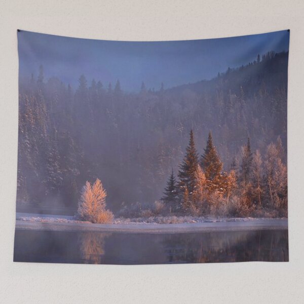 Item preview, Beautiful autumn forests view by the lakeside  designed and sold by Durgaa D.