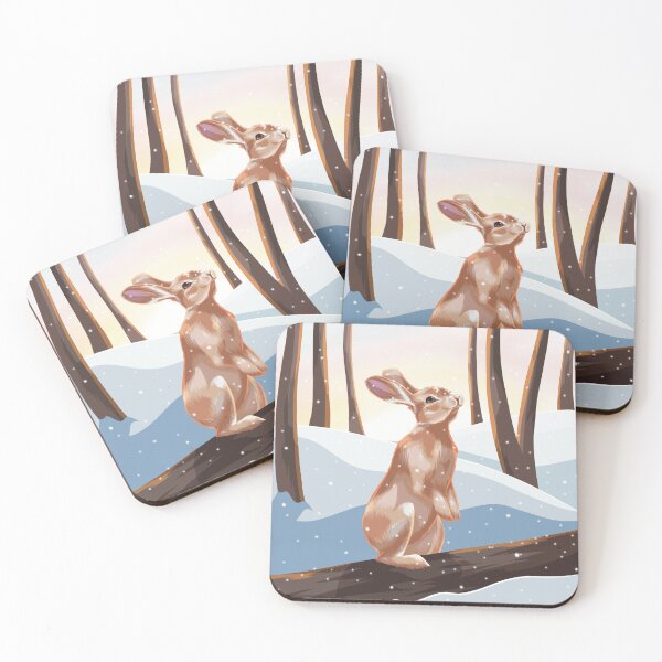 Item preview, Rabbit in the Snowy Forest designed and sold by AHatzdesigns.