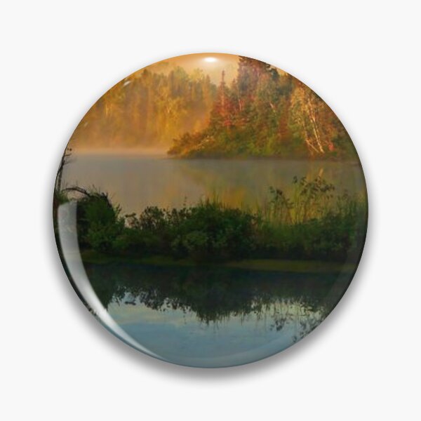 Item preview, Beautiful autumn forests view by the lakeside  designed and sold by Durgaa D.
