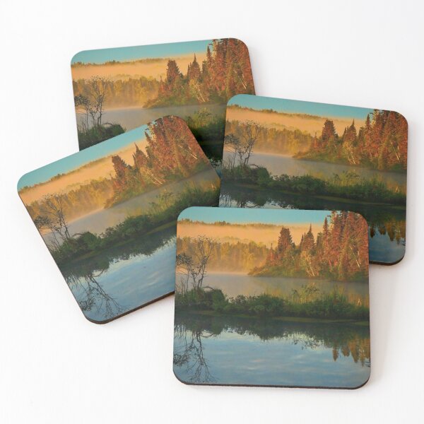 Item preview, Beautiful autumn forests view by the lakeside  designed and sold by Durgaa D.