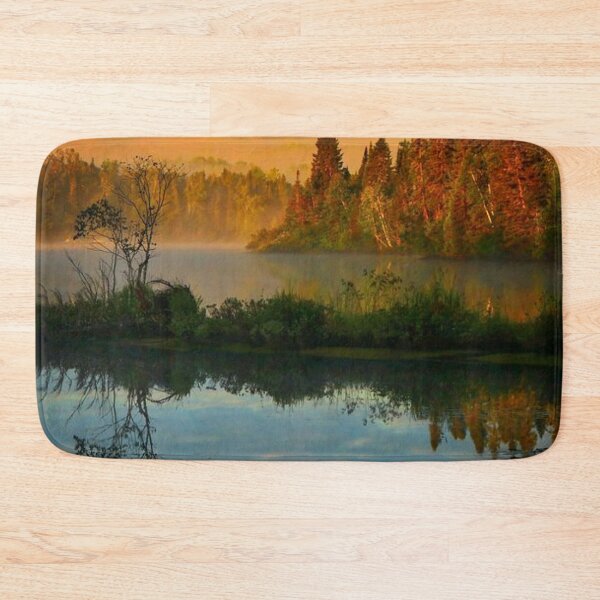 Item preview, Beautiful autumn forests view by the lakeside  designed and sold by Durgaa D.