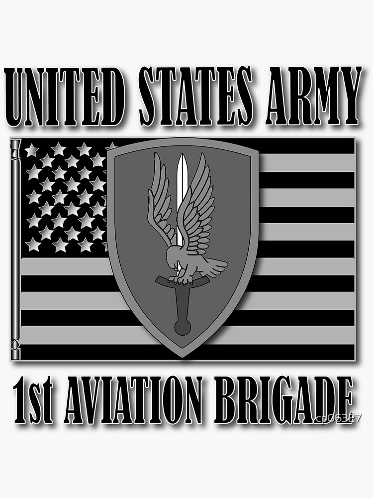 1st Aviation Brigade Sticker For Sale By Cp06327 Redbubble