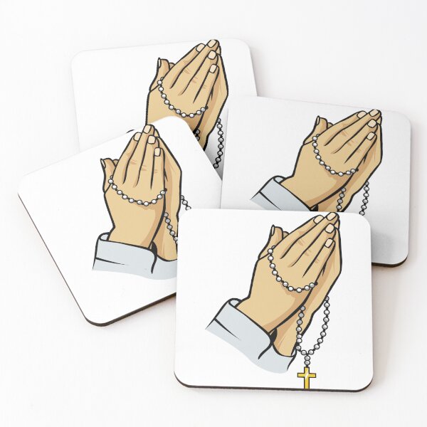 Item preview, PRAYING HANDS WITH ROSARY. A Christian gift Ideas designed and sold by kelsether.