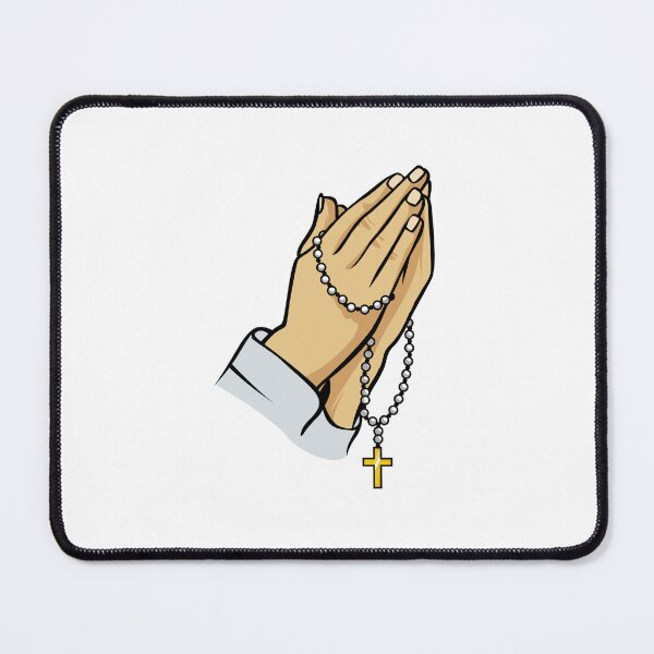 Item preview, PRAYING HANDS WITH ROSARY. A Christian gift Ideas designed and sold by kelsether.