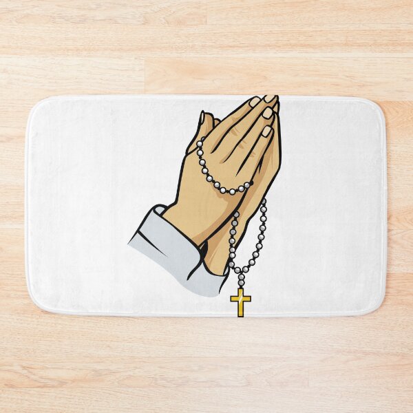 Item preview, PRAYING HANDS WITH ROSARY. A Christian gift Ideas designed and sold by kelsether.
