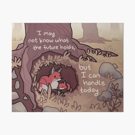 Item preview, "I Can Handle Today" Kind Fox Mama and Kit designed and sold by thelatestkate.