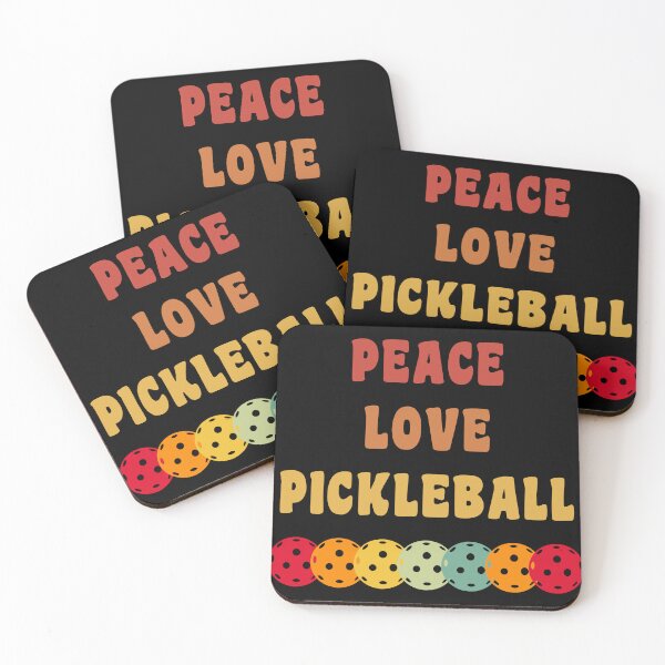 Artikelvorschau, Pickleball Frieden Liebe Pickleball entworfen und verkauft von Phase2Tees.