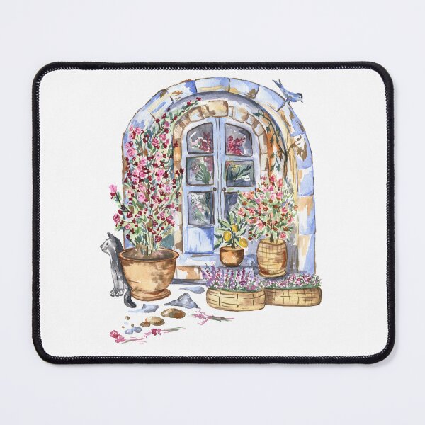 Item preview, Antique Arched Door Watercolor designed and sold by Flowersforbear.