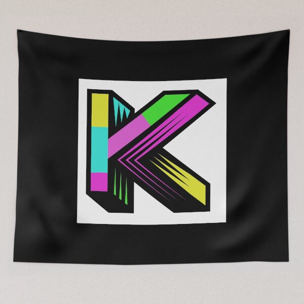 Item preview, Colorized letter K Initial  designed and sold by RemieJames.