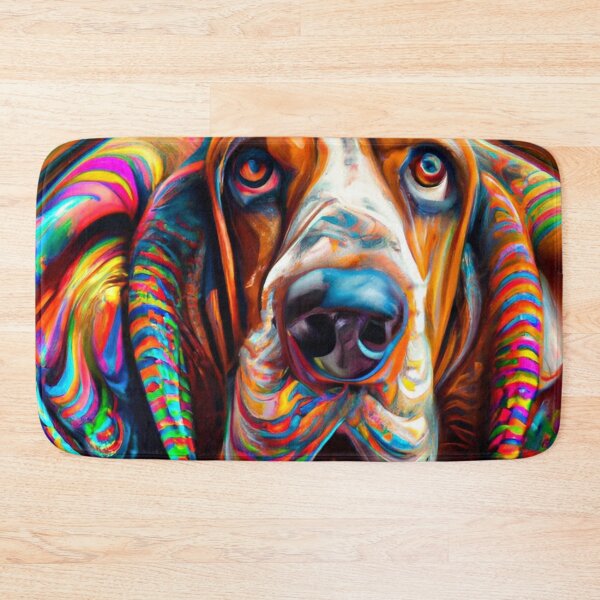 Item preview, Tribal Basset Hounds Dog Art 1 designed and sold by DiatomDesigns.