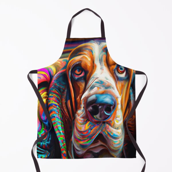 Item preview, Tribal Basset Hounds Dog Art 1 designed and sold by DiatomDesigns.