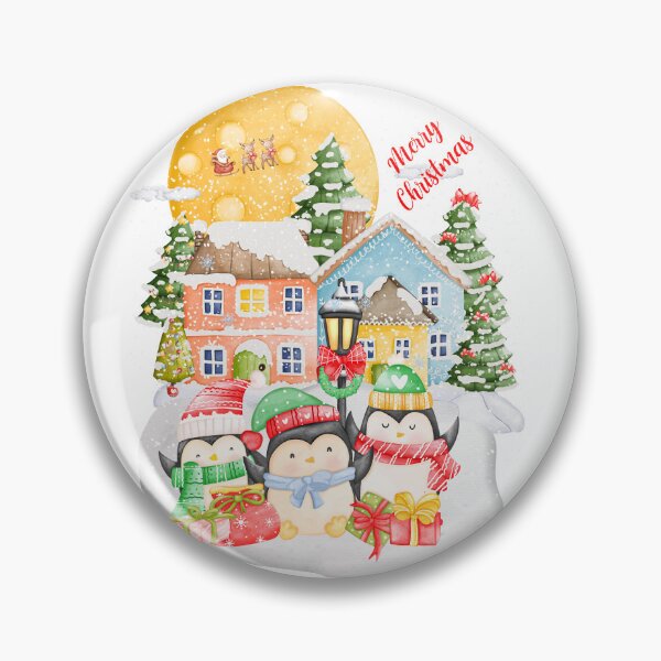 Item preview, Cute Christmas penguin - Cute Cozy Penguin - Christmas penguin family designed and sold by BishopCore.
