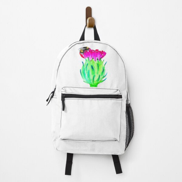 Item preview, Watercolor Scottish Thistle And Bumblebee designed and sold by virillanissa.