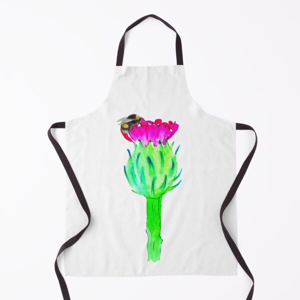 Item preview, Watercolor Scottish Thistle And Bumblebee designed and sold by virillanissa.