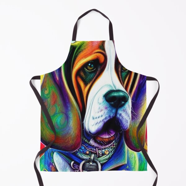 Item preview, Tribal Basset Hounds Dog Art 2 designed and sold by DiatomDesigns.