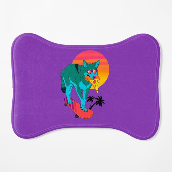 Coyote rétroonde Tapis pour gamelle pour chien