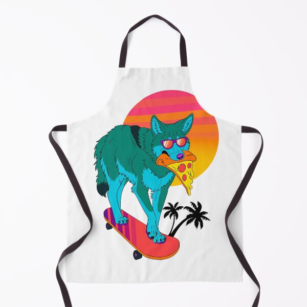 Item preview, Retrowave Coyote designed and sold by Stray Songdog.