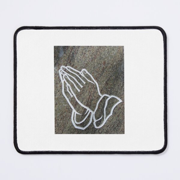Item preview, PRAYING HANDS WHITE ON MARBLE. A Christian gift Ideas designed and sold by kelsether.