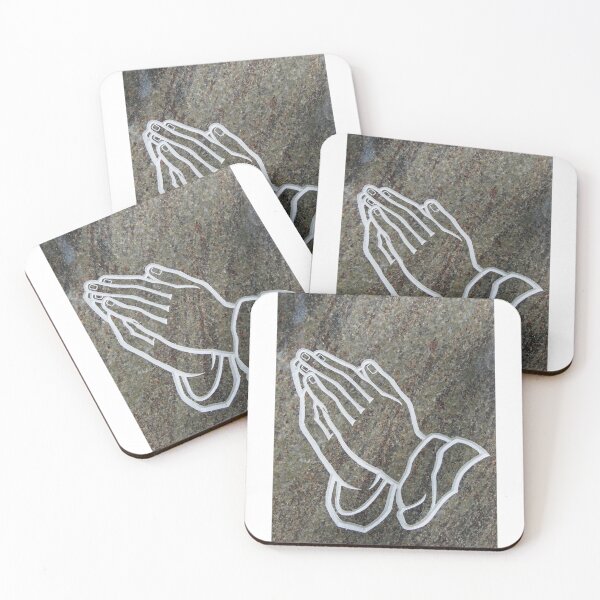 Item preview, PRAYING HANDS WHITE ON MARBLE. A Christian gift Ideas designed and sold by kelsether.