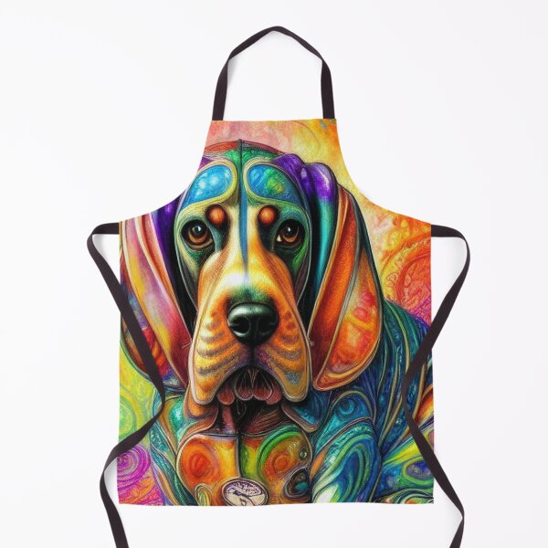 Item preview, Tribal Basset Hounds Dog Art 4 designed and sold by DiatomDesigns.