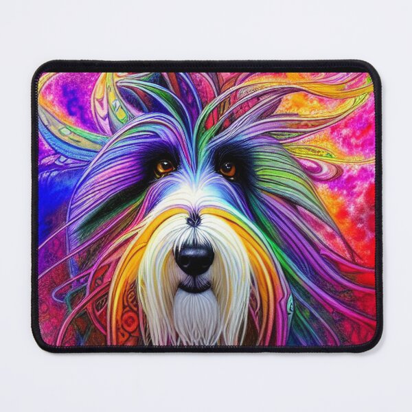 Item preview, Tribal Bearded Collie Dog Art 1 designed and sold by DiatomDesigns.