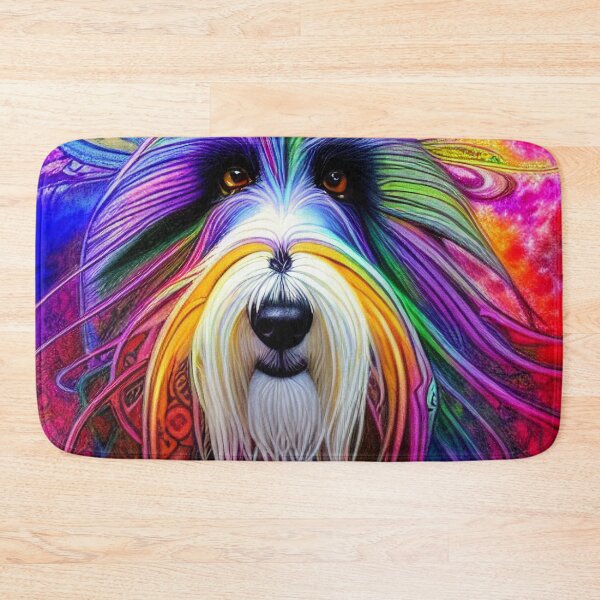 Item preview, Tribal Bearded Collie Dog Art 1 designed and sold by DiatomDesigns.